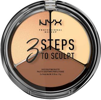 NYX 3 Steps To Sculpt Palette contourer - Light 3STS02 - 000