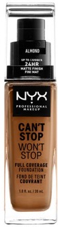 NYX Can't Stop Won't Stop Foundation - Almond