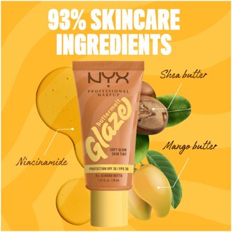 NYX Foundation NYX Buttermelt Glaze SPF30 Foundation Almond Butta 30 ml