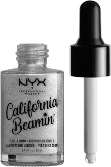 NYX Professional Makeup California Beamin' Face and Body Liquid Highlighter (Various Shades) - Pearl Necklace