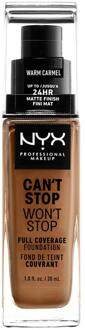 NYX Professional Makeup Can't Stop Won't Stop 24 Hour Foundation (Verschillende Tinten) - Warm Carmel
