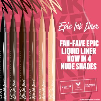 NYX Professional Makeup NYX Professional Make Epic Ink Liner, Waterproof Liquid Eyeliner Pen - Milk Chocolate