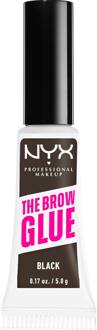 NYX Professional Makeup The Brow Glue Instant Styler 5g (Verschillende Tinten) - Black