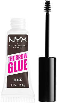 NYX Professional Makeup The Brow Glue Instant Styler 5g (Verschillende Tinten) - Black