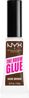 NYX Professional Makeup The Brow Glue Instant Styler 5g (Verschillende Tinten) - Dark Brown