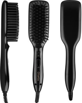 O'bella Stijltang Borstel 45 Tweede Snelle Opwarming 28mm Lange & Hoge Dichtheid Kam Tanden Anion Stijltang borstel