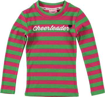 O'Chill Meisjes shirt - Dyante - Groen / Roze - Maat 116/122
