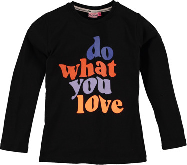 O'Chill Meisjes shirt - Philien - Zwart - Maat 104/110