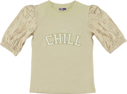 O'Chill Zomer meisjes shirt zand - Vaya - Maat 116/122