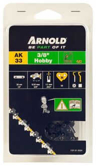 O Kettingzaag Arnold zaagketting 3/8" Lp, 1,1 Mm, 52 Schakels, Met Veiligheidsschakel, Halfbeitel