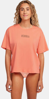 O'Neill Boxy Back Print T-shirt Dames Oranje - XL