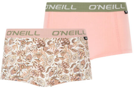 O'Neill Dames boxershort 2-pack multi jungle paisley blossom print Roze - L