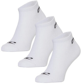 O'Neill Dames sneakersokken 9-pack wit/blossom thistle reed - maat 35-38 Veelkleurig