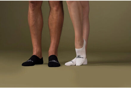 O'Neill Footies sokken heren / dames no show 710003 wit 3-pack - maat 35-38 Veelkleurig