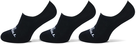O'Neill Footies sokken heren / dames no show 710003 zwart 3-pack Print / Multi - 35-38