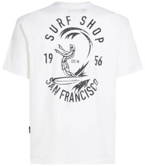 O'Neill Heren backprint t-shirt o'riginals surf shop Wit - XL