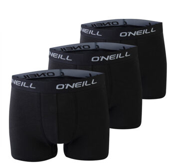 O'Neill Heren boxershorts trunks 900003 effen zwart 3-pack - maat L Veelkleurig