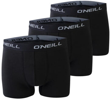 O'Neill Heren boxershorts trunks 900003 effen zwart 3-pack - maat XXL Veelkleurig