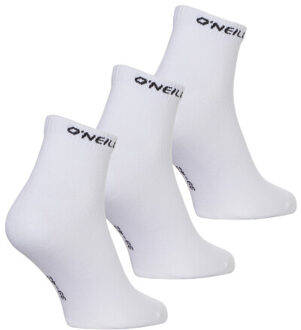 O'Neill Heren / dames enkelsokken quarter sokken 9-pack wit/zwart - maat 35-38