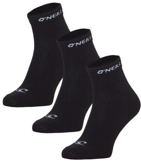 O'Neill Heren / dames enkelsokken quarter sokken 9-pack Zwart - 43-46