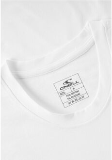 O'Neill Heren ondershirt katoen t-shirt ronde hals 2-pack Wit - S