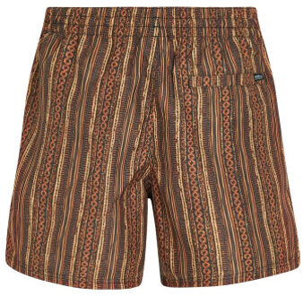 O'Neill Heren zwemshort cali print 15" bruin/oranje gestreept - maat XXL Veelkleurig
