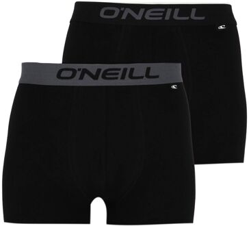 O'Neill Plain Boxershorts Heren (2-pack) zwart - M
