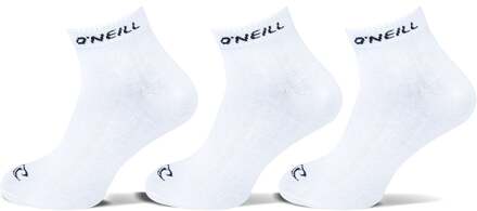 O'Neill Sneakersokken unisex quarter 3-pack Wit - 35-38