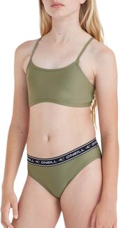 O'Neill Sportclub Active Bikini Meisjes groen - zwart - wit - 140