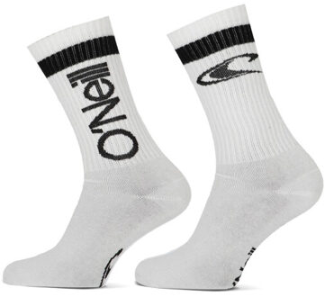 O'Neill Sportsok heren / dames logo script 2-pack Wit - 35-38