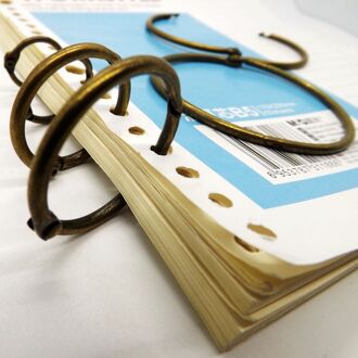O ring antieke bronzen notebook ring kantoor binder ring postcard collection binder ring kalender cirkel 51mm
