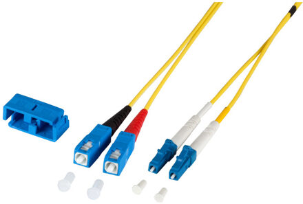 O0360.7,5 Glasvezel kabel 7,5 m OS2 LC SC Geel