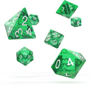 Oakie Doakie Dice RPG 7 Dice Set Speckled Green