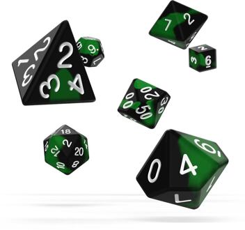 Oakie Doakie Dice RPG Set Glow in the Dark (Biohazard)