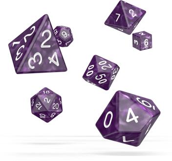 Oakie Doakie Dice RPG Set Marble - Purple