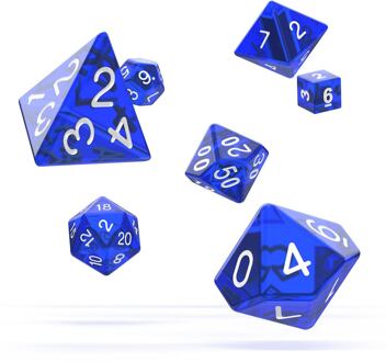 Oakie Doakie Dice RPG Set Translucent Blue