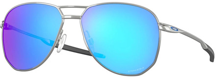 Oakley Contrail zonnebril in Satin Silver/Prizm Sapphire Oakley , Gray , Heren - 57 MM