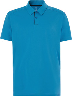 Oakley Divisional Button Up Blauw Heren Golf Poloshirt 433690 6CS - S