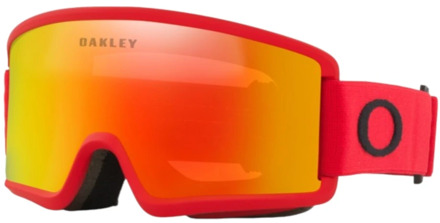 Oakley Fire Iridium Skibril Oakley , Red , Unisex - S,One Size