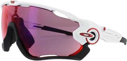 Oakley Jawbreaker - Sportbril - Polished White / Prizm Road