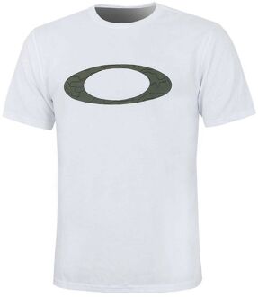 Oakley Korte Mouw Crew Neck Wit Heren Ellipse Line Camo T-Shirt 457359 100