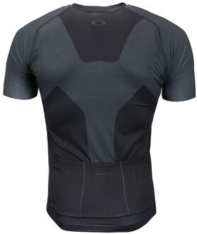 Oakley Korte Mouw Zip Up Zwart Heren Fietst-shirt 434144 02E - 2XL