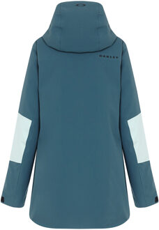 Oakley Sleve BlueWhite Women Moonshine Insulated 2L 10K Hoodie Jacket 511738 6A9 - maat XS Blauw