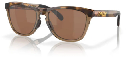 Oakley Sportieve Vierkante Zonnebril Oakley , Brown , Unisex - 55 MM