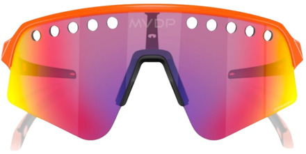 Oakley Sportieve zonnebril met BIO-Matter frame Oakley , Orange , Unisex - 39 MM