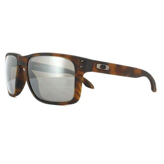Oakley Square Mens Matt Brown Tortoise Prizm Zwarte zonnebril Bruin