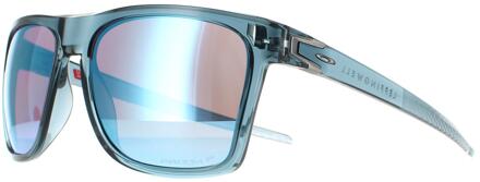 Oakley Vierkant Mannen Crystal Zwart Prizm diep water gepolariseerd Leffingwell - One Size