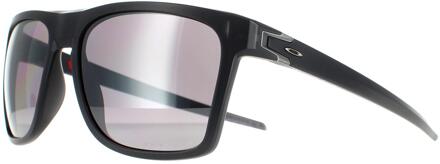Oakley Vierkant Mannen Matte Zwart Ink Prizm Zwart gepolariseerd Leffingwell - maat