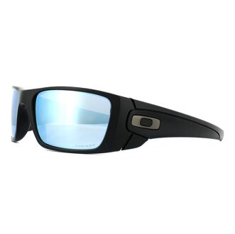 Oakley Wrap Heren Mat Zwart Prizm Diep Water Gepolariseerde Zonnebril - One Size
