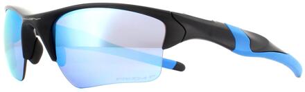 Oakley Wrap Mens Matte Black Prizm Deep H2O gepolariseerde zonnebril Zwart - One Size
